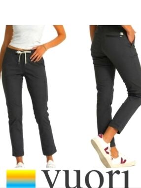 Vuori Women's Charcoal Ripstop Pants NWT Performance Outdoors Casual Athleisure